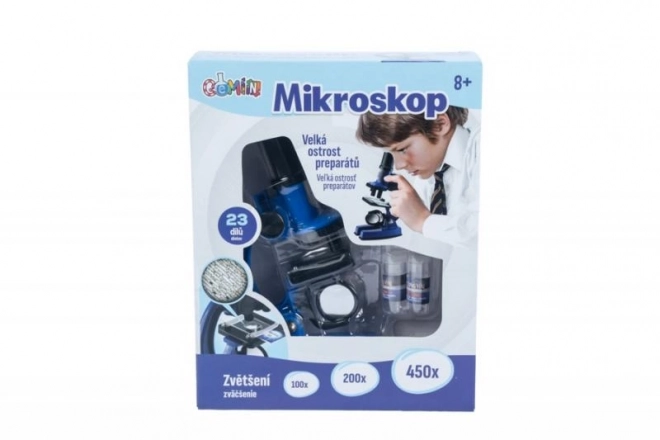 Microscoop voor kinderen met drievoudige vergroting