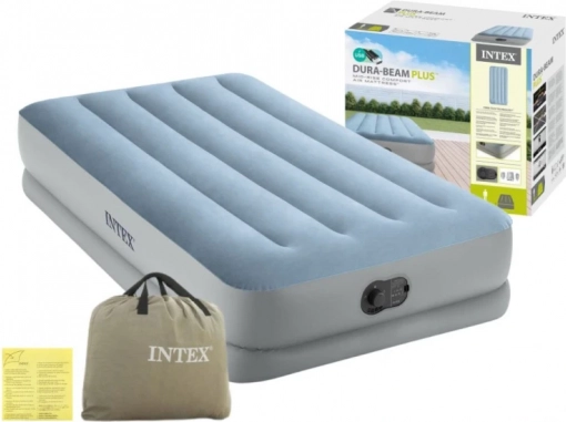 Opblaasbaar eenpersoonsbed 191 × 99 × 36 cm met ingebouwde USB elektrische pomp Intex