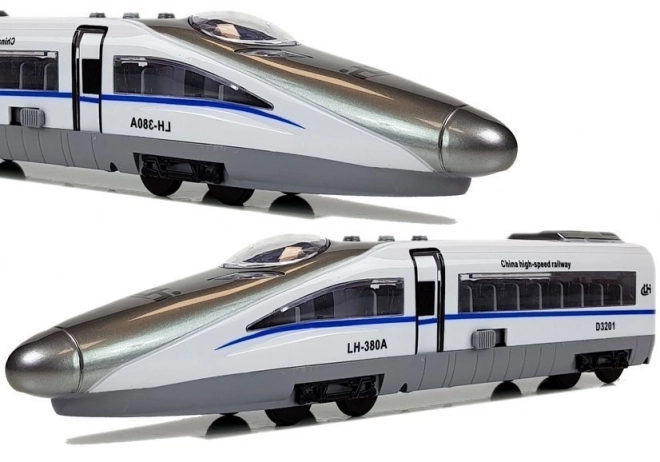 Pendolino Trein met Witte Koppeling met Geluid en Lichten
