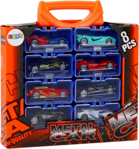 8 metalen autootjes voor eindeloze races