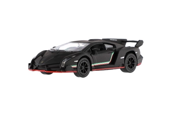 Auto Kinsmart Lamborghini Veneno metaal/kunsstof 13cm op terugtrekmechanisme