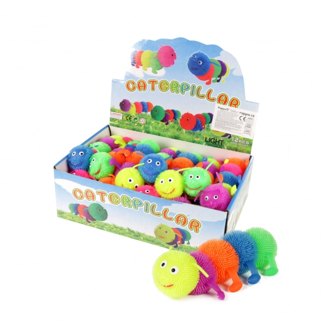 Ophoudende rups 4-delige puffer 16 cm