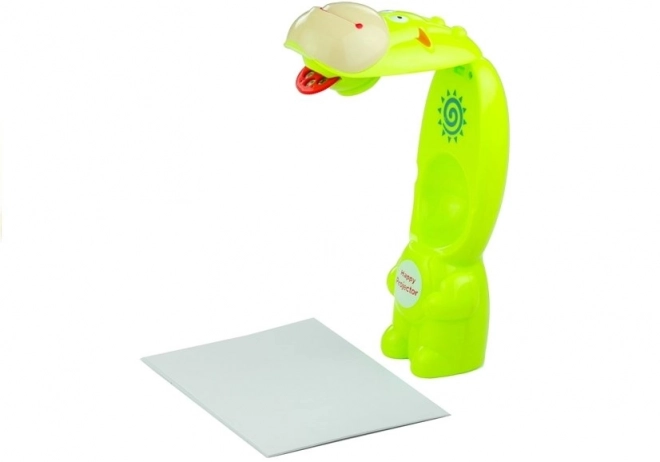 giraffe projector + notitieboekje + waterverf