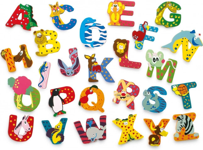 Small Foot houten letter T met diertje