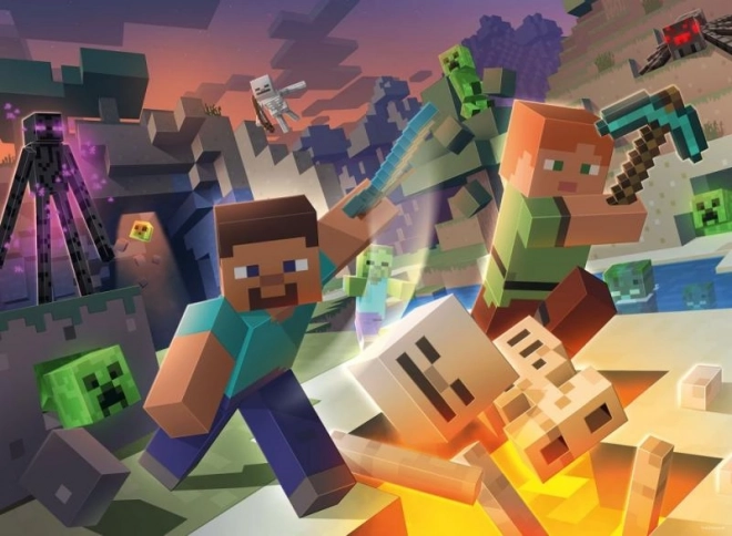 Ravensburger puzzel Minecraft: Monsters uit Minecraft 100 stukjes