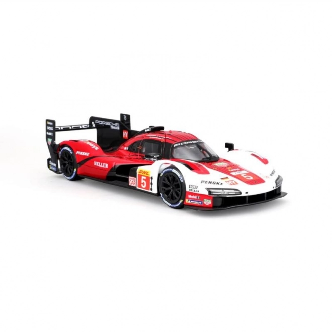 Bburago 1:24 Racing - Porsche 963 - Wit/Rood #5