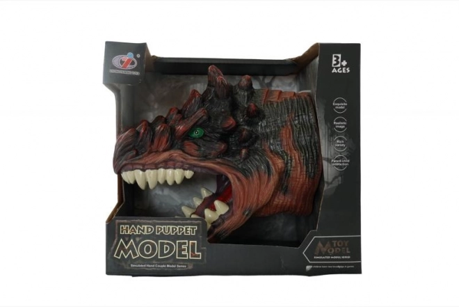 Dinosaurus voor op de hand