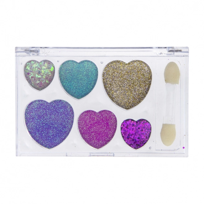 Crème oogschaduw met glitters en kwastje voor kinderen