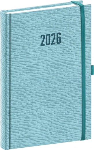 Dagboek Notique Rivoli 2026 lichtblauw 15 x 21 cm