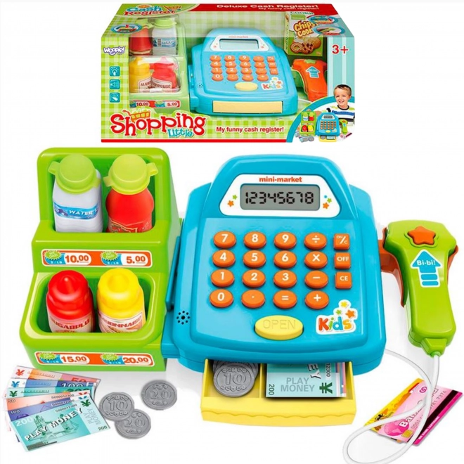 Woopie kinder kassa met plank en accessoires