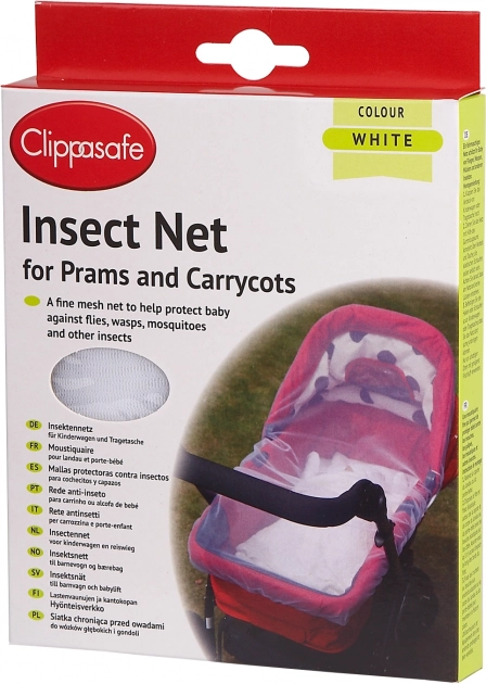 Muggennet voor kinderwagen, Wit