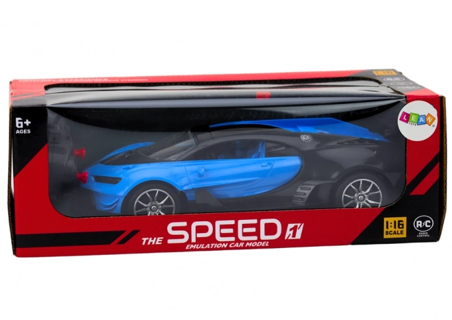 Afstandsbediening raceauto blauw 1:16