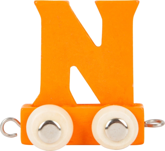 Small Foot houten treintje – letter N kleurrijk alfabet