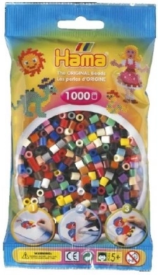 Strijkkralen Hama MIDI – kleurrijke mix 1000 stuks