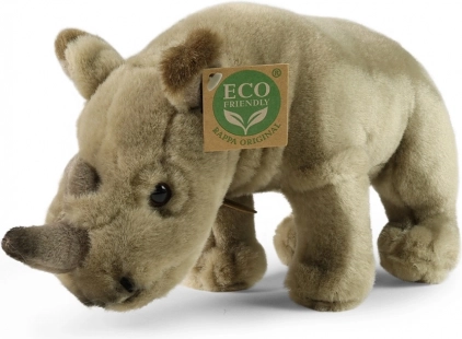 Rappa pluchen neushoorn staand 23 cm