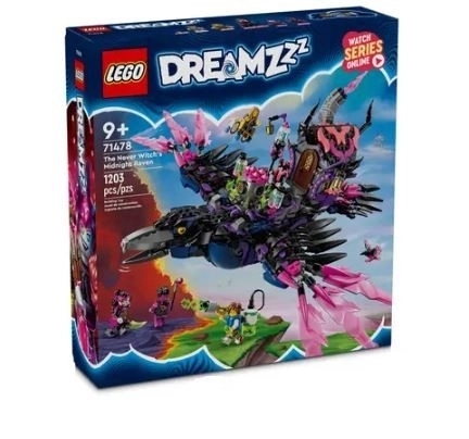 LEGO® DREAMZzz™ 71478 Nimmerheks en haar Middernachtraaf