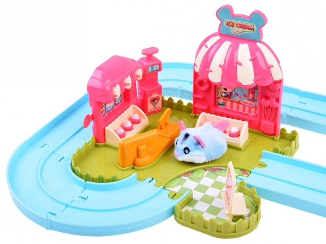 Interactieve hamsterspeelbaan - accessoire voor ijssalon ZA3989