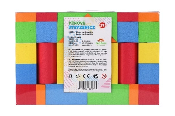 Kleurige foam bouwset voor kinderen