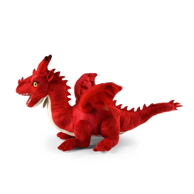 Pluche draak rood ECO-FRIENDLY 40 cm
