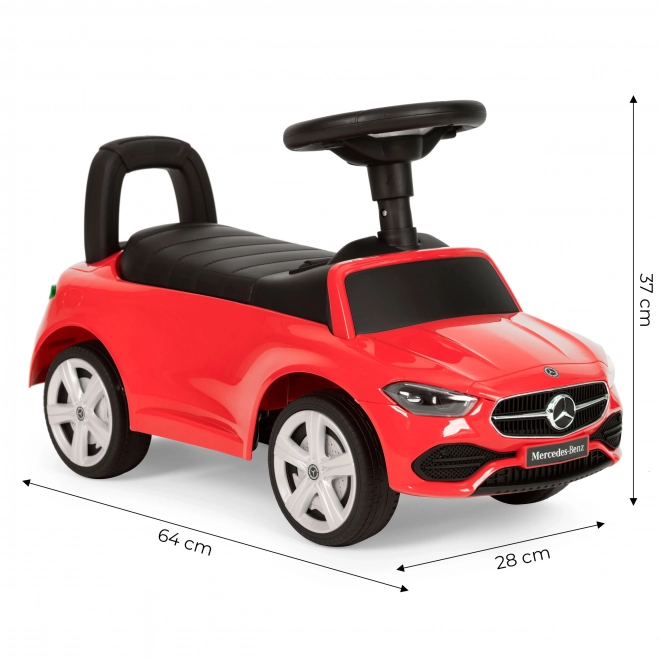 Rijdende auto Mercedes C KLASSE interactieve stuur in de kleur rood