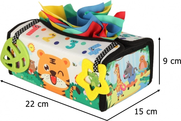 Sensorisch Montessori-speelgoed met zakdoeken en mat 2in1