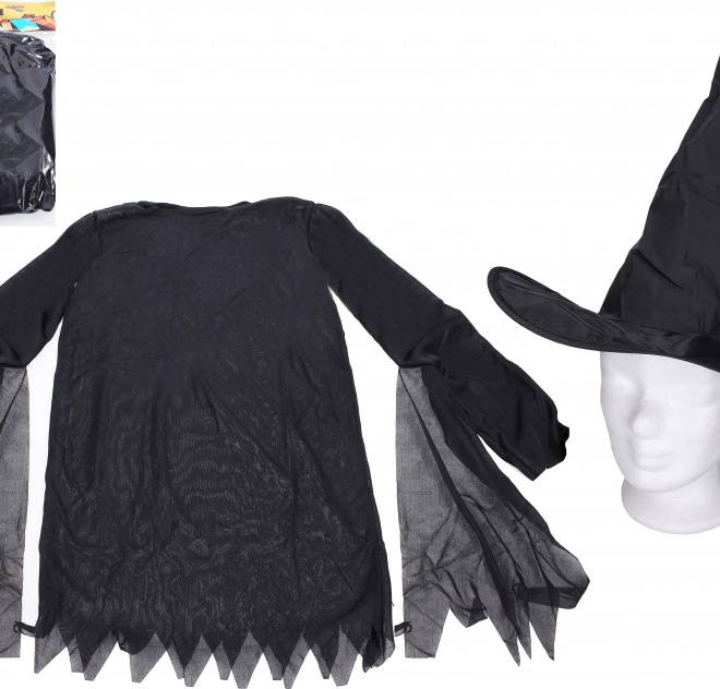 Set carnaval - heks (jurk, hoed)
