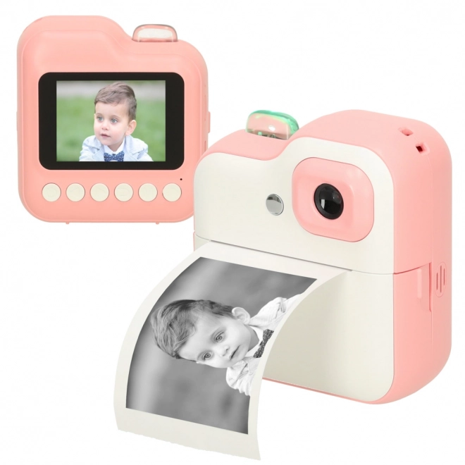 Kinderen instant camera met thermoprint 24MP met 1GB geheugen – roze