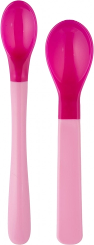 Canpol babies thermo plastic lepels voor kinderen, 2 stuks, roze