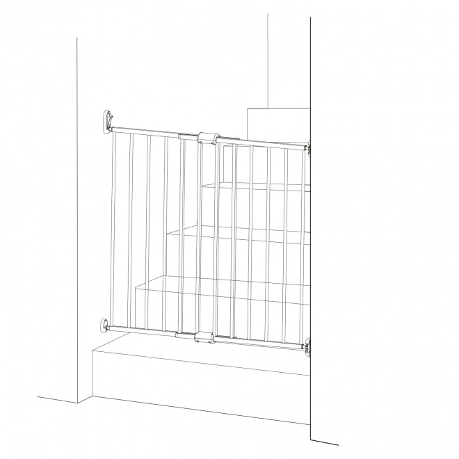 Uitschuifbare barrière Simply met muurbevestiging