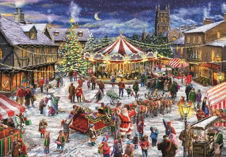 Clementoni puzzel Kerstmarkten 1500 stukjes