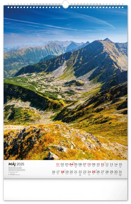 NOTIQUE Muurkalender Tatra 2025, 33 x 46 cm