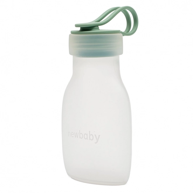 Siliconen melkflesje New Baby groen