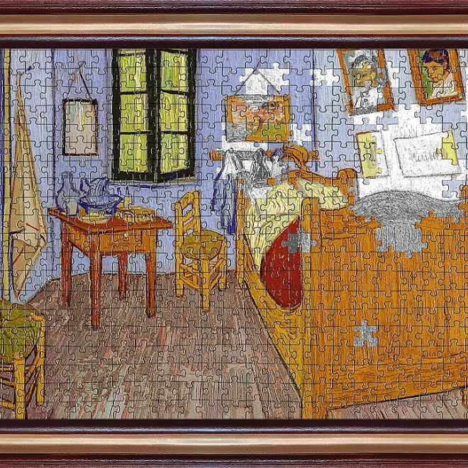 Artistieke puzzel in lijst Slaapkamer in Arles 500 stukjes