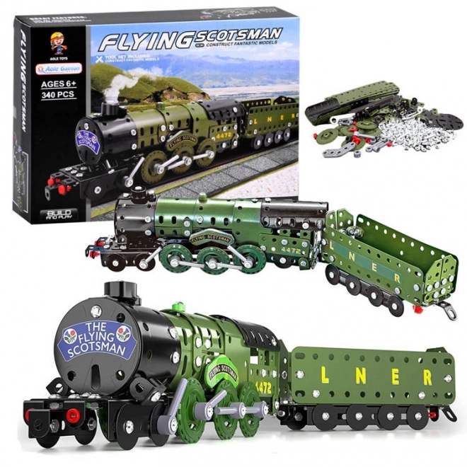 Constructie metalen bakstenen stoomlocomotief 340el ZA3869