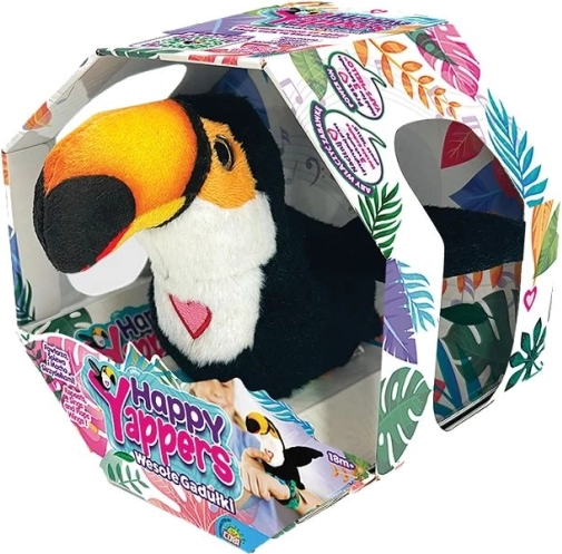 Happy Yappers toekan – interactieve pluche speelgoedknuffel voor kinderen