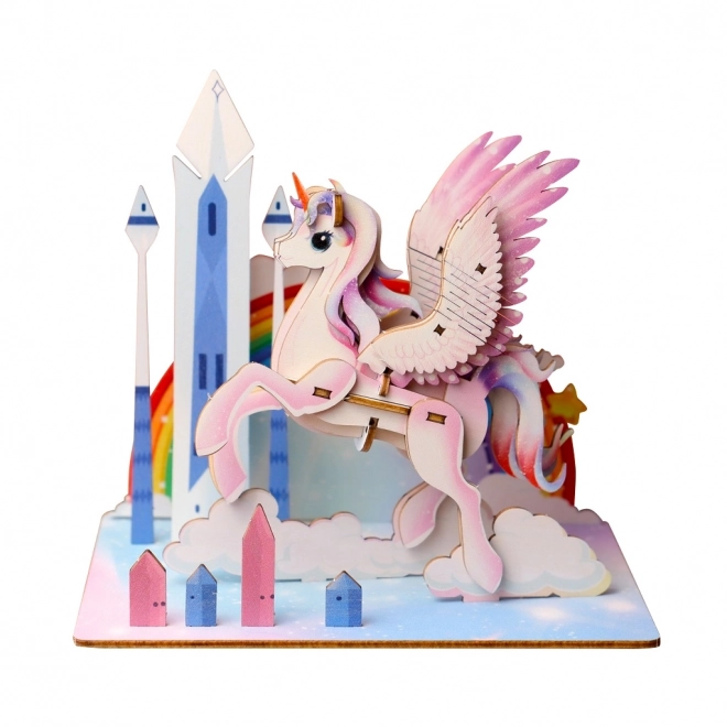 3D houten puzzel Eenhoorn