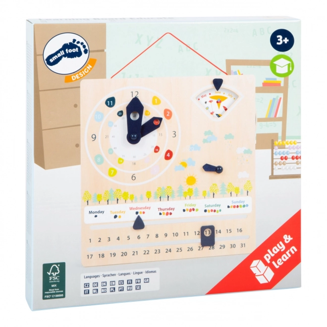 Small Foot Didactische Kalender met Klok