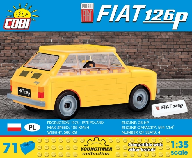 Bouwpakket 71 elementen Polski Fiat 126P