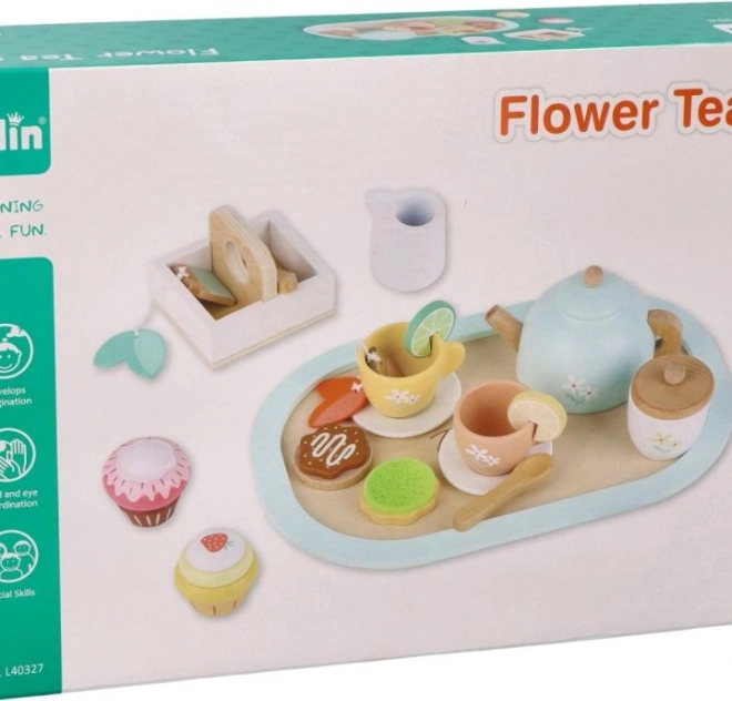 Pastelkleurige theeset Lelin