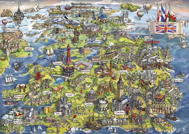 GIBSONS Puzzel Prachtig Groot-Brittannië 1000 stukjes