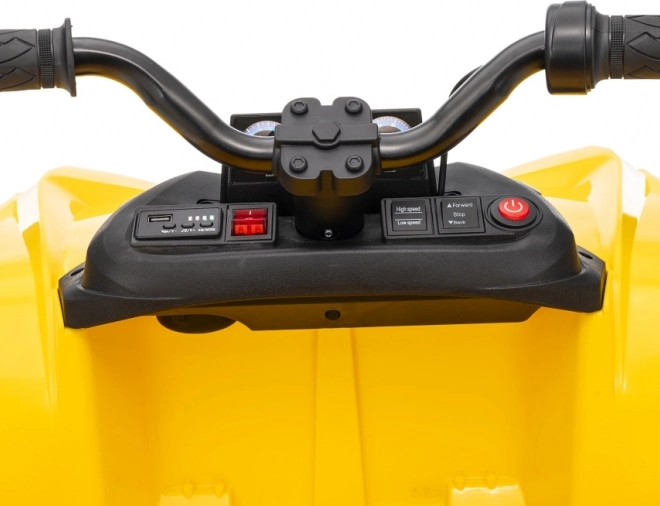 Gele sportieve kinderquad TX ATV