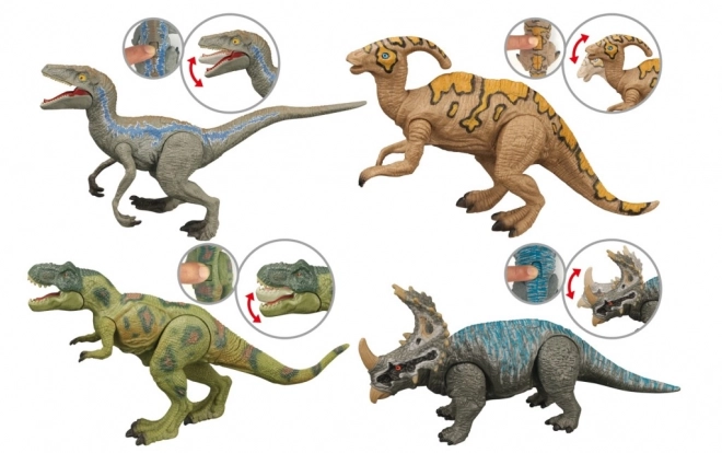 Interactieve dinosaurus met 4 soorten
