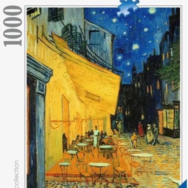 Puzzel Kunst Collectie: Terras Café in de Nacht 1000 Stukken