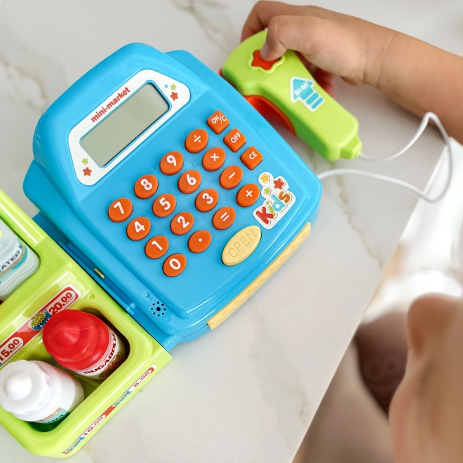 Woopie kinder kassa met plank en accessoires