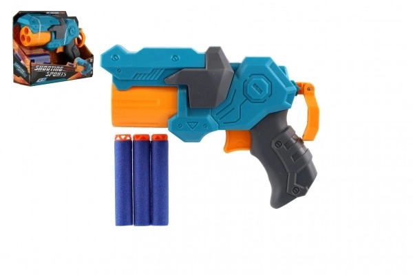 Kunststof pistool voor schuimkogels + 3 kogels