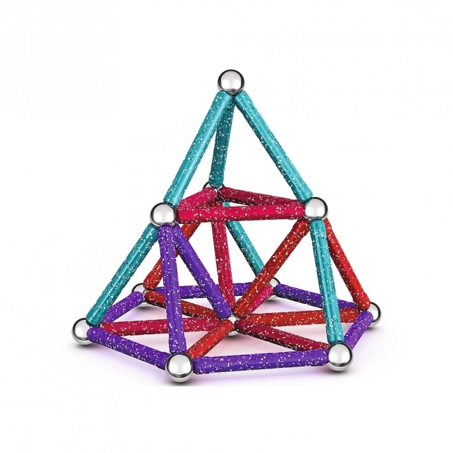 Magnetische bouwset GEOMAG Glitter 60 stukjes