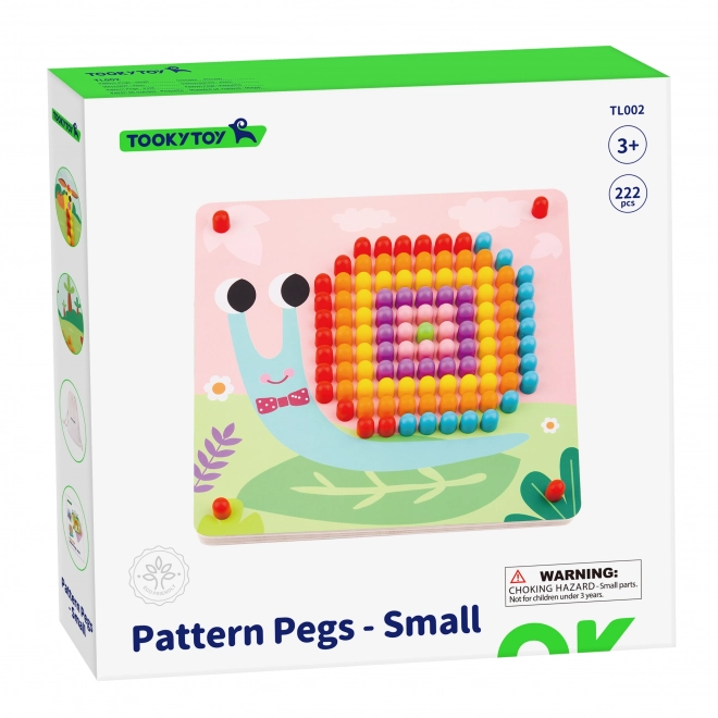 Houten puzzel met pinnetjes van Tooky Toy