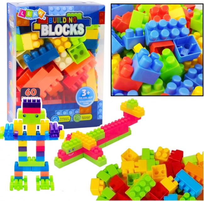 Bouwset Educatief Set Kleurrijk 60 stuks
