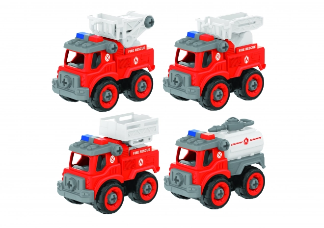 Auto brandweer schroevendraaiers 4 stuks 13 cm