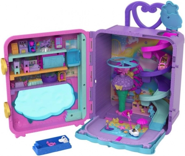 Polly Pocket vakantieoord in rollende koffer Roll Away